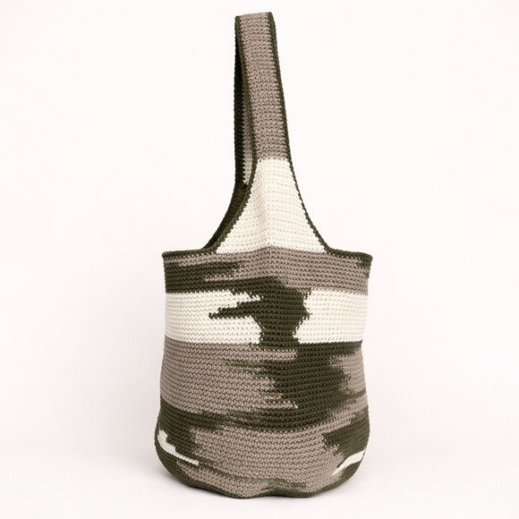 The Sak Limited Edition Hand Crocheted Camo Hobo Bag - Picture 5 of 15